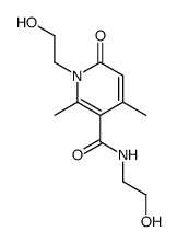 1-(2-Hydroxyethyl)-5-(N-(2-hydroxyethyl)carbamoyl)-4,6-dimethyl-1H-pyrid-2-on结构式