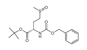 1,1-dimethylethyl 4-(methylsulfinyl)-2-[[(phenylmethoxy)carbonyl]amino]-(2S)-butanoate Structure