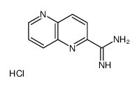 1,5-naphthyridine-2-carboximidamide,hydrochloride Structure