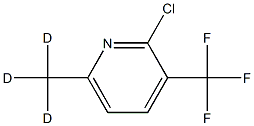2-Chloro-3-(trifluoromethyl)-6-(methyl-d3)-pyridine Structure