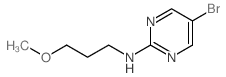 5-溴-2-(3-甲氧基丙基氨基)嘧啶结构式