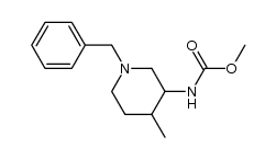 1-苄基-4-甲基-3-甲氧酰氨基哌啶结构式