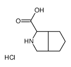 八氢-环戊并[c]吡咯-1-羧酸盐酸盐结构式