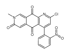 2-chloro-8-methyl-4-(2-nitrophenyl)pyrido[4,3-g]quinoline-5,7,10(8H)-trione结构式