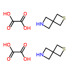 2-硫-6-氮杂螺[3.3]庚烷草酸盐结构式
