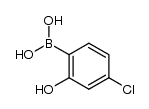 2-羟基-4-氯苯硼酸结构式