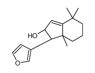 (2R)-1-(furan-3-yl)-4,4,7a-trimethyl-2,5,6,7-tetrahydro-1H-inden-2-ol结构式