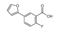 2-fluoro-5-(furan-2-yl)benzoic acid Structure