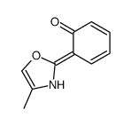 6-(4-methyl-3H-1,3-oxazol-2-ylidene)cyclohexa-2,4-dien-1-one结构式