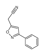 2-(3-phenyl-1,2-oxazol-5-yl)acetonitrile Structure