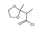 3,3-ethylenedioxy-2-methylbutanoyl chloride结构式