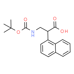 (R,S)-Boc-3-amino-2-(naphthalen-2-yl)-propionic acid结构式