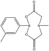 6-Methyl-2-(3-methylphenyl)-1,3,6,2-dioxazaborocane-4,8-dione Structure