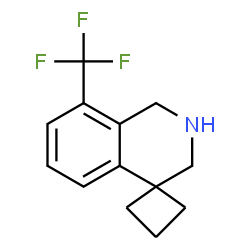 8'-(Trifluoromethyl)-2',3'-dihydro-1'H-spiro[cyclobutane-1,4'-isoquinoline] Structure