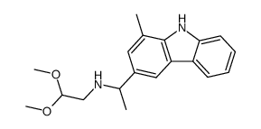2,2-dimethoxy-N-(1-(1-methyl-9H-carbazol-3-yl)ethyl)ethan-1-amine Structure
