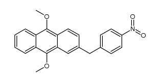 9,10-dimethoxy-2-(p-nitrobenzyl)anthracene结构式
