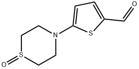 2-Thiophenecarboxaldehyde, 5-(1-oxido-4-thiomorpholinyl)- Structure