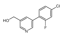 [5-(4-chloro-2-fluorophenyl)pyridin-3-yl]methanol Structure