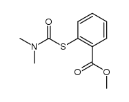 S-(2-carbomethoxyphenyl) N,N-dimethylthiocarbamate结构式