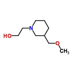 2-[3-(Methoxymethyl)-1-piperidinyl]ethanol Structure