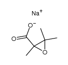 sodium 2,3-epoxy-2,3-dimethylbutanoate结构式