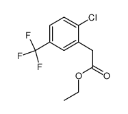 ethyl 2-(2-chloro-5-(trifluoromethyl)phenyl)acetate Structure