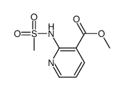 2-[(甲基磺酰基)氨基]-3-吡啶羧酸甲酯结构式