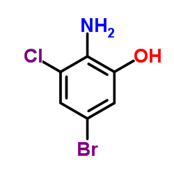 2-Amino-5-bromo-3-chlorophenol Structure