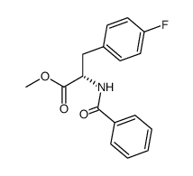 (S)-4-fluoro-N-benzoyl-phenylalanine methylester Structure