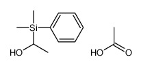acetic acid,1-[dimethyl(phenyl)silyl]ethanol结构式