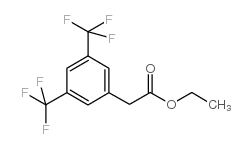 2-(3, 5-双(三氟甲基)苯基)乙酸乙酯结构式