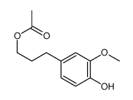 3-(4-hydroxy-3-methoxyphenyl)propyl acetate Structure