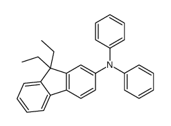 9,9-diethyl-N,N-diphenylfluoren-2-amine结构式