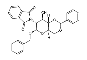 benzyl 4,6-O-benzylidene-2-deoxy-2-phthalimido-β-D-glucopyranoside Structure