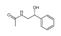 (R)-N-(2-hydroxy-2-phenylethyl)acetamide结构式