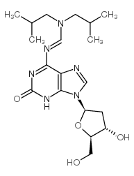 n6-(diisobutylaminomethylidene)-2'-deoxyisoguanosine Structure