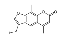 3-(iodomethyl)-2,5,9-trimethylfuro[3,2-g]chromen-7-one结构式