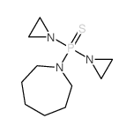1H-Azepine,1-[bis(1-aziridinyl)phosphinothioyl]hexahydro- structure