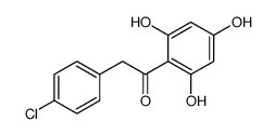 2-(4-氯苯基)-1-(2,4,6-三羟基苯基)乙酮结构式