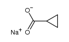 cyclopropanecarboxylic acid Na-salt Structure