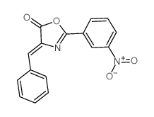 5(4H)-Oxazolone,2-(3-nitrophenyl)-4-(phenylmethylene)-结构式