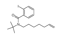 N-(tert-butyl)-N-(hept-6-enyl)-2-iodobenzamide结构式