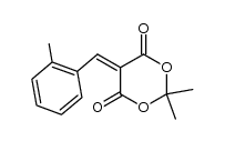 2,2-dimethyl-5-(2-methylbenzylidene)-1,3-dioxane-4,6-dione Structure