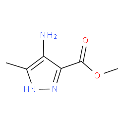 4-氨基-3-甲基-1H-吡唑-5-羧酸甲酯结构式