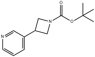 3-(吡啶-3-基)氮杂环丁烷-1-羧酸叔丁酯结构式