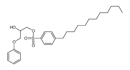 (2-hydroxy-3-phenoxypropyl) 4-dodecylbenzenesulfonate结构式