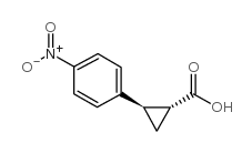 (1R,2R)-2-(4-硝基苯基)环丙烷羧酸结构式