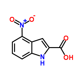 4-硝基吲哚-2-甲酸结构式