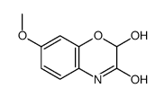 2H-1,4-Benzoxazin-3(4H)-one, 2-hydroxy-7-methoxy-结构式