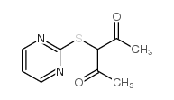 3-(嘧啶-2-硫代)戊烷-2,4-二酮结构式